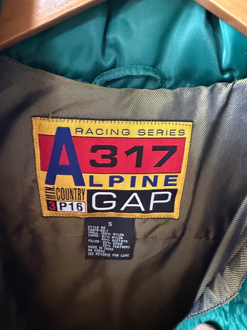Vintage GAP Racing Series Alpine 317 Vest Size Small - Picture 2 of 3